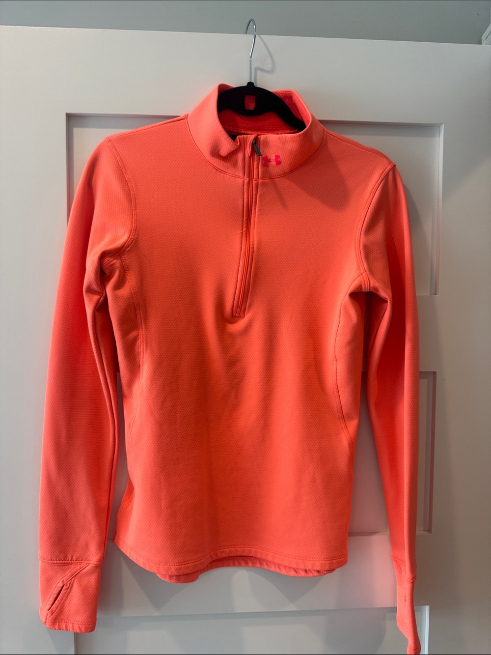 Under Armour Women's Neon Coral Quarter-Zip Pullover